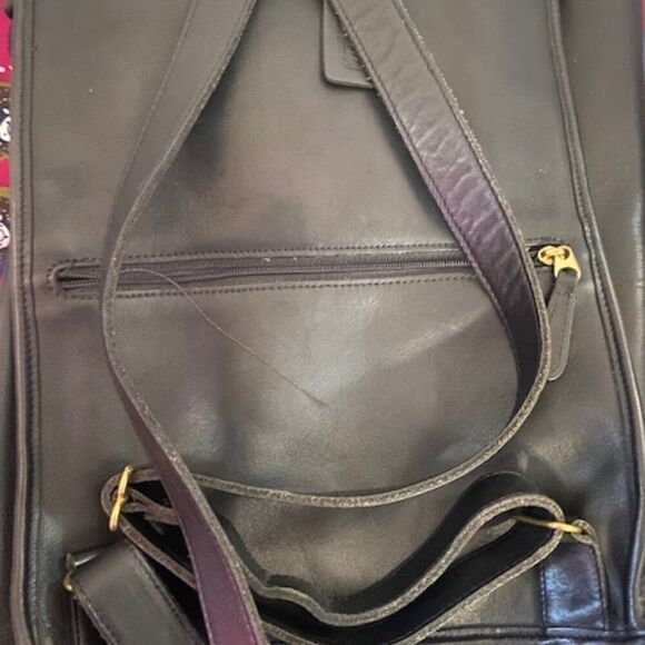 Coach Vintage 9943 Black Leather Backpack - Picture 10 of 12
